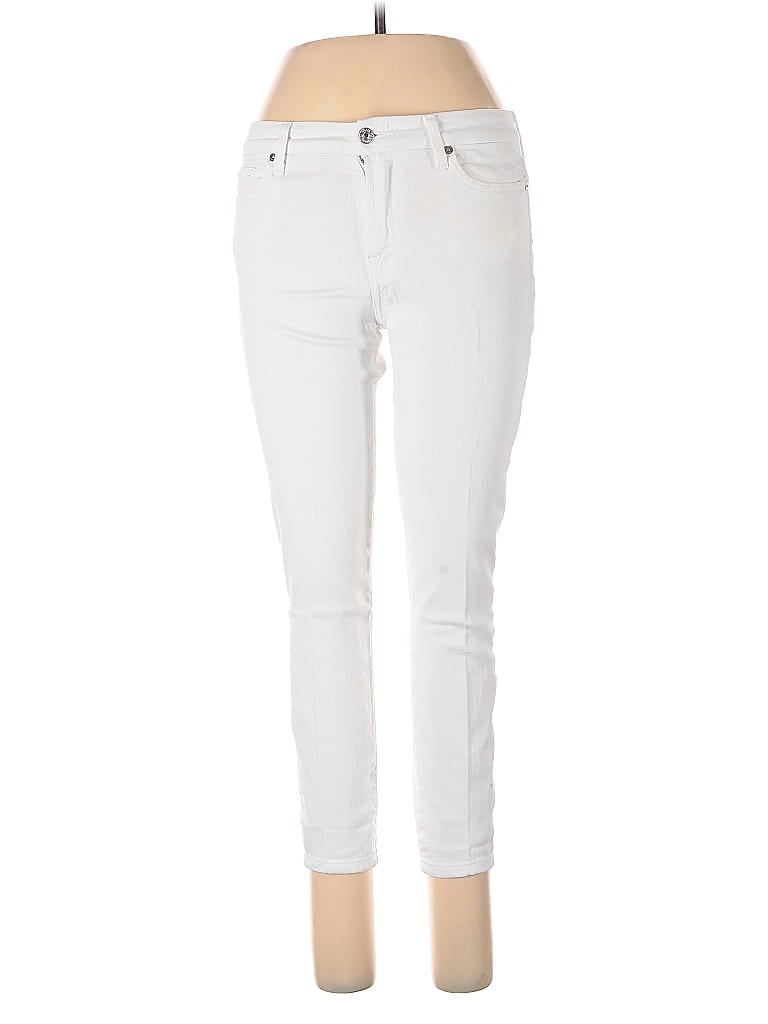 Pre-owned 7 For All Mankind Jeans In White
