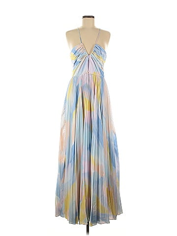 ML Monique Lhuillier Swirl Satin Gown (view 1)