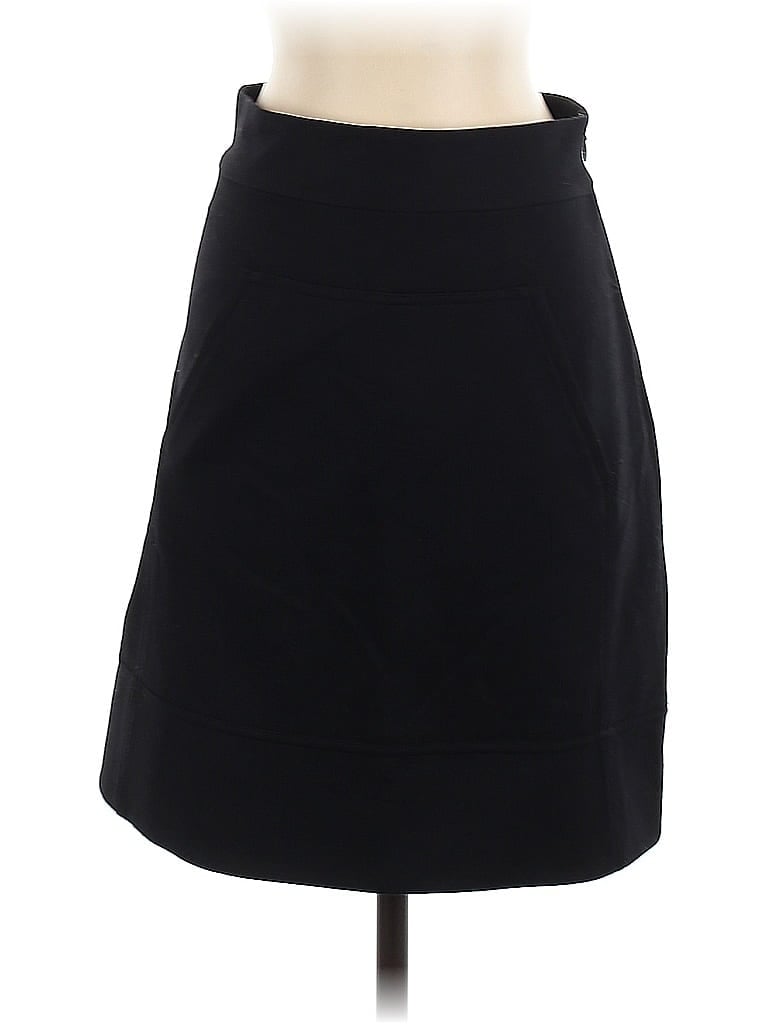 Diane von Furstenberg Solid Black Wool Skirt Size 2 - photo 1