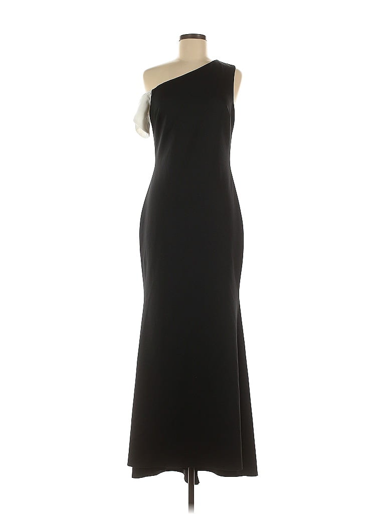 Saloni Black Sienna Dress Size 6 - photo 1
