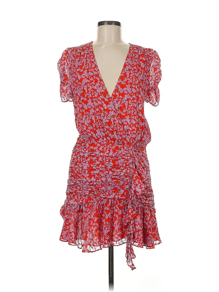 Tanya Taylor Red Orange Cocktail Dress Size 8 - photo 1