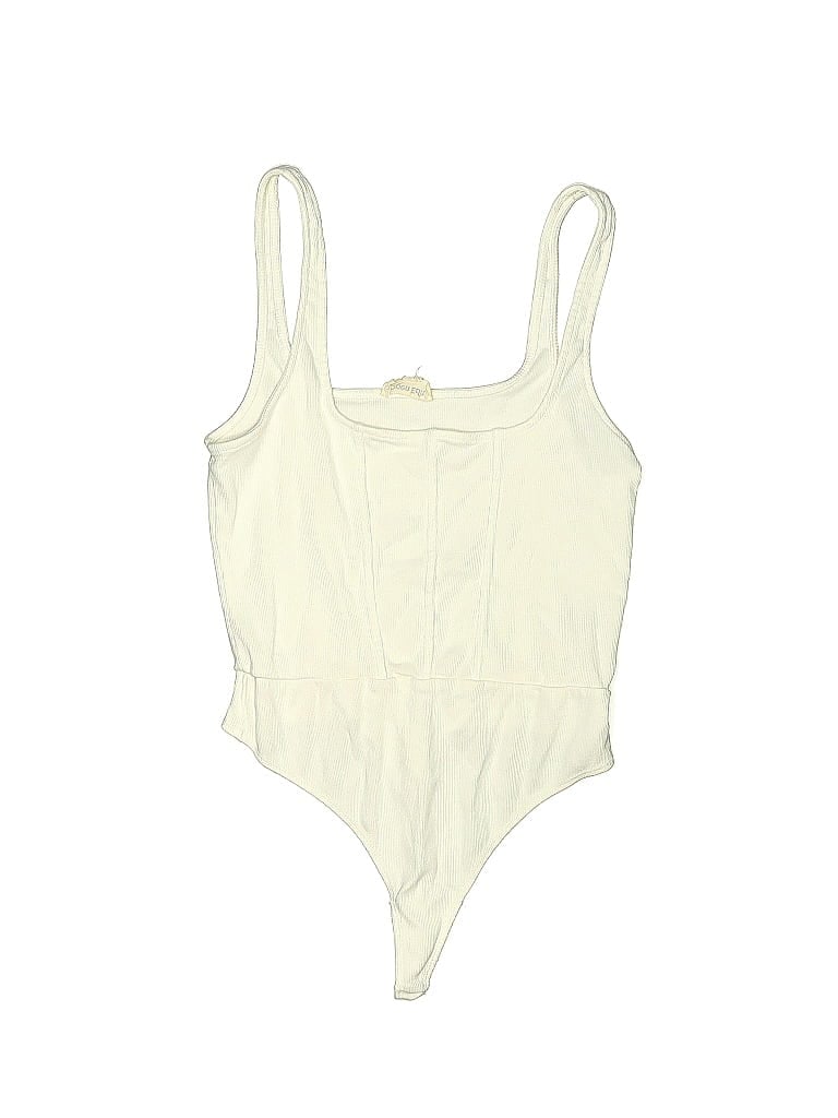 Pre-owned Open Edit Bodysuit In White