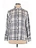 frye & co. Plaid Gray Long Sleeve Button-Down Shirt Size L - photo 1