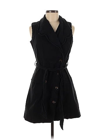 Toccin X RTR Black Trench Wrap Dress (view 1)