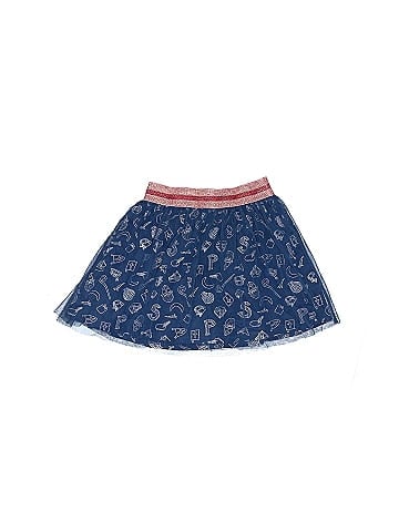 blue Denim Skirt (view 1)