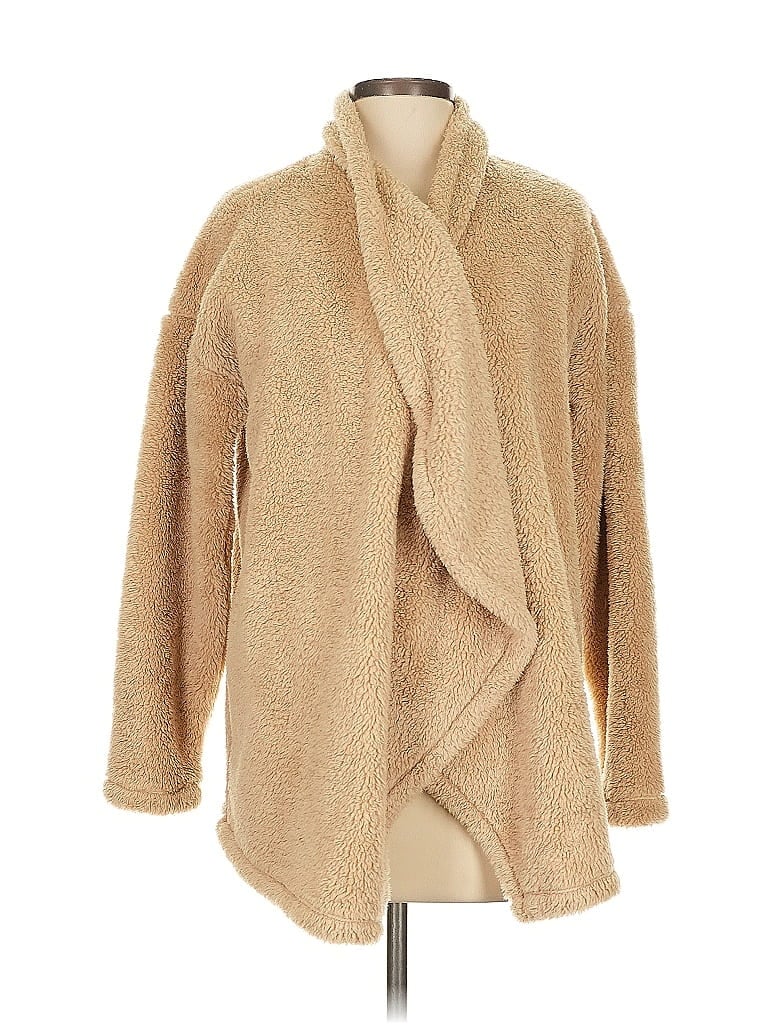 Pre-owned Lucky Brand Cardigan Sweater In Brown