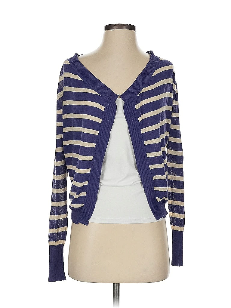 Pre-owned Banana Republic Cardigan Sweater In Blue