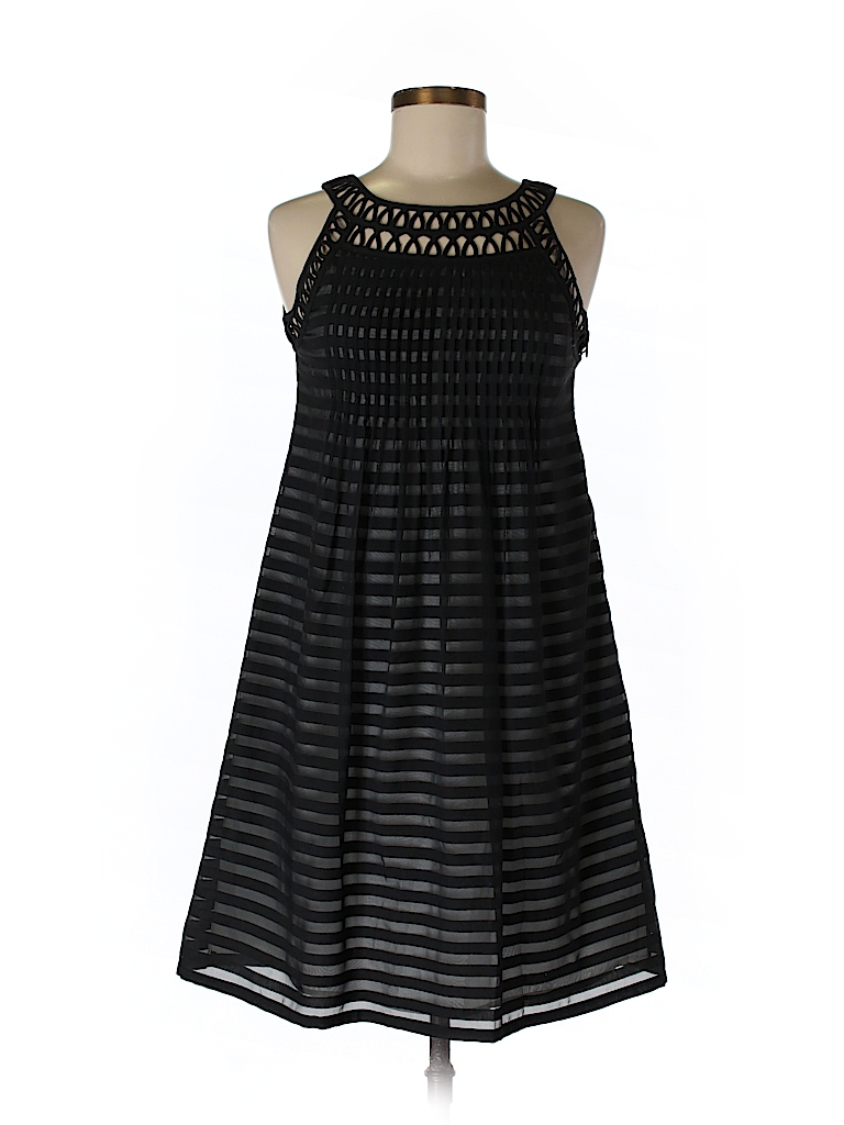 Cynthia Cynthia Steffe Stripes Black Casual Dress Size 6 - 76% off ...