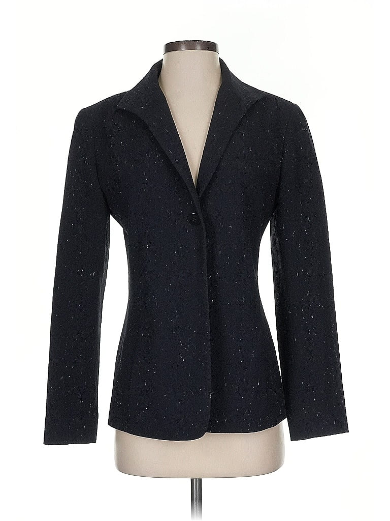 Pre-owned Lafayette 148 Wool Blazer Jacket In Black