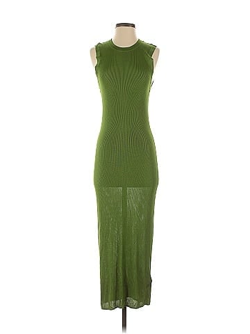 Atlein Collective Green Knit Midi Dress (view 1)