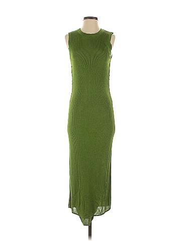 Atlein Collective Green Knit Midi Dress (view 1)