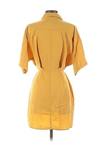 Thakoon Collective Yellow Tie Waist Shirtdress (view 2)