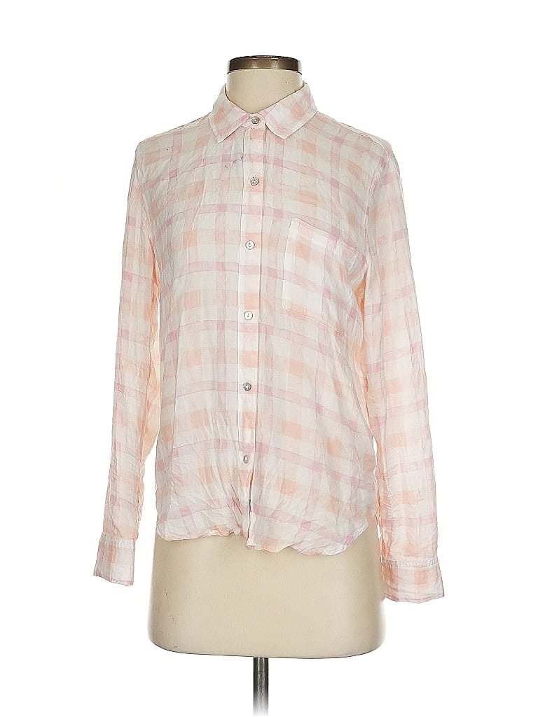 Pre-owned Rails Long Sleeve Button Down Shirt In Pink
