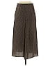 Vince. 100% Polyester Chevron-herringbone Brown Houndstooth Slip Skirt Size 4 - photo 2