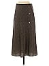 Vince. 100% Polyester Chevron-herringbone Brown Houndstooth Slip Skirt Size 4 - photo 1