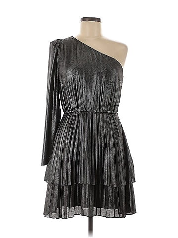 Derek Lam Collective Metallic One Shoulder Dress (view 1)