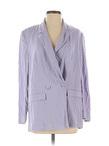 Thakoon Collective Lilac Linen Blazer (view 1)