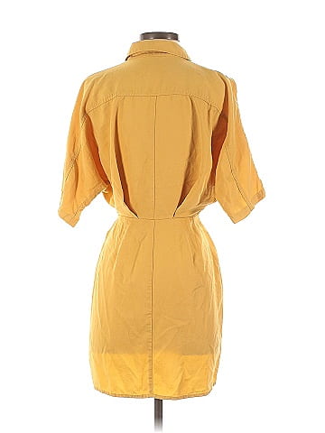 Thakoon Collective Yellow Tie Waist Shirtdress (view 2)