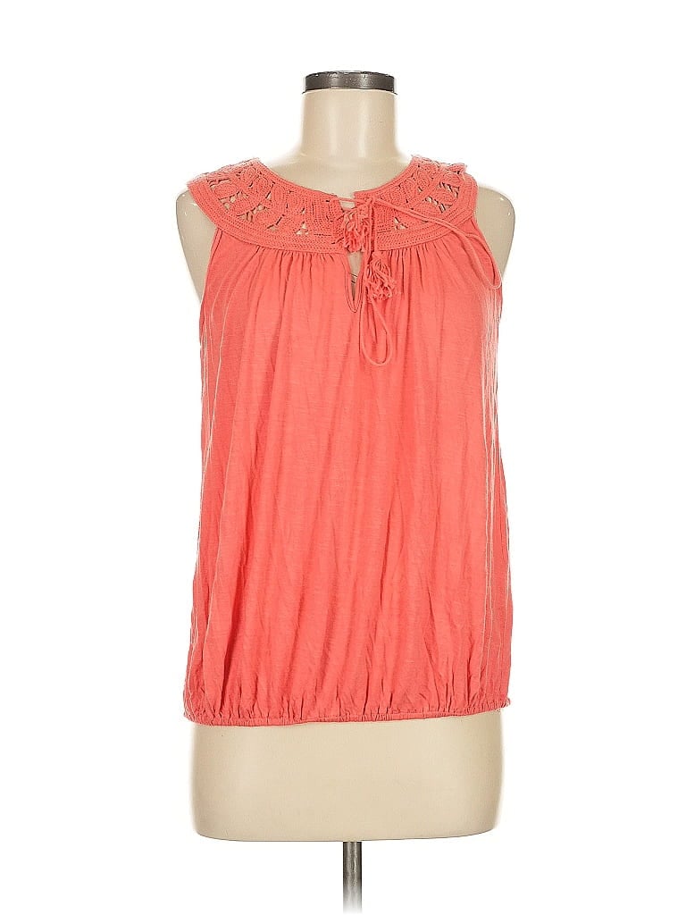 Pre-owned Max Studio Sleeveless T-shirt In Orange