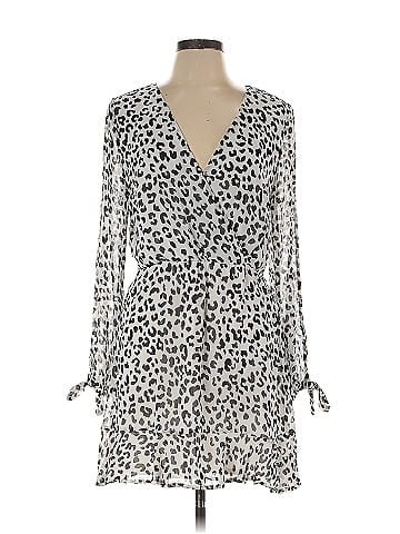 Great Jones Leopard Print Surplice Dress (view 1)