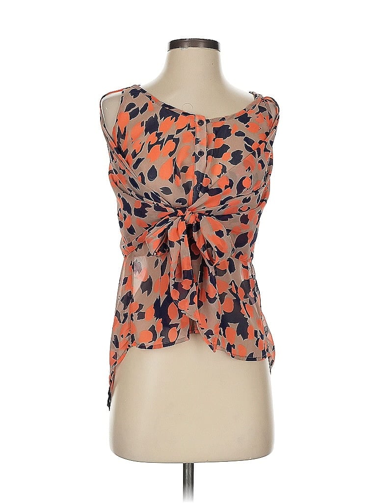 Pre-owned Collective Concepts Sleeveless Blouse In Orange