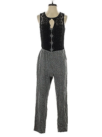 Elevenses 100% Rayon Gray Jumpsuit Size 4