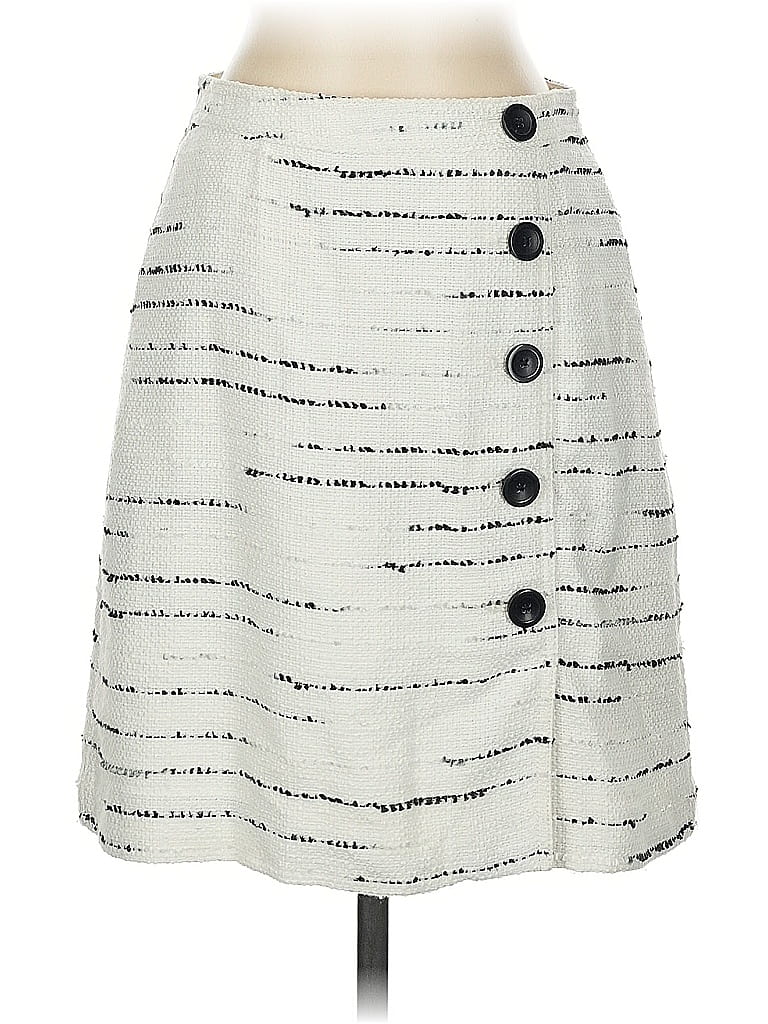 Pre-owned Ann Taylor Casual Skirt In White