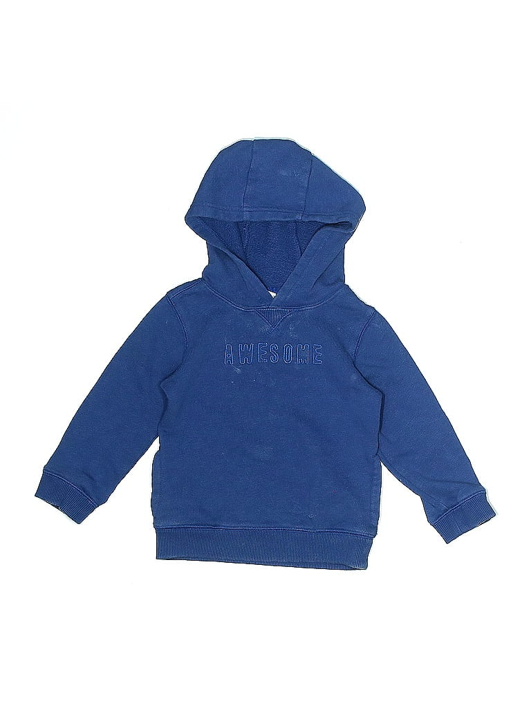 Pre-owned Carter's Kids' Pullover Hoodie In Blue