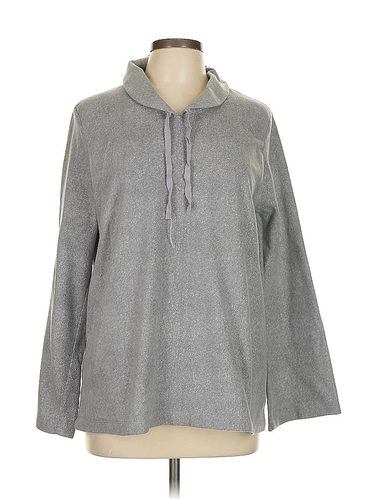 CAROLE HOCHMAN Pre-owned Pullover Hoodie In Gray