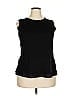 White Label The White Company Black Sleeveless Blouse Size 18 - photo 1
