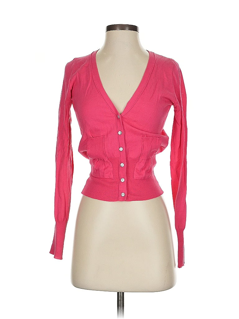 Pre-owned Assorted Brands Cardigan Sweater In Pink