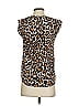 J.Crew Animal Print Brown Sleeveless Blouse Size 00 - photo 2