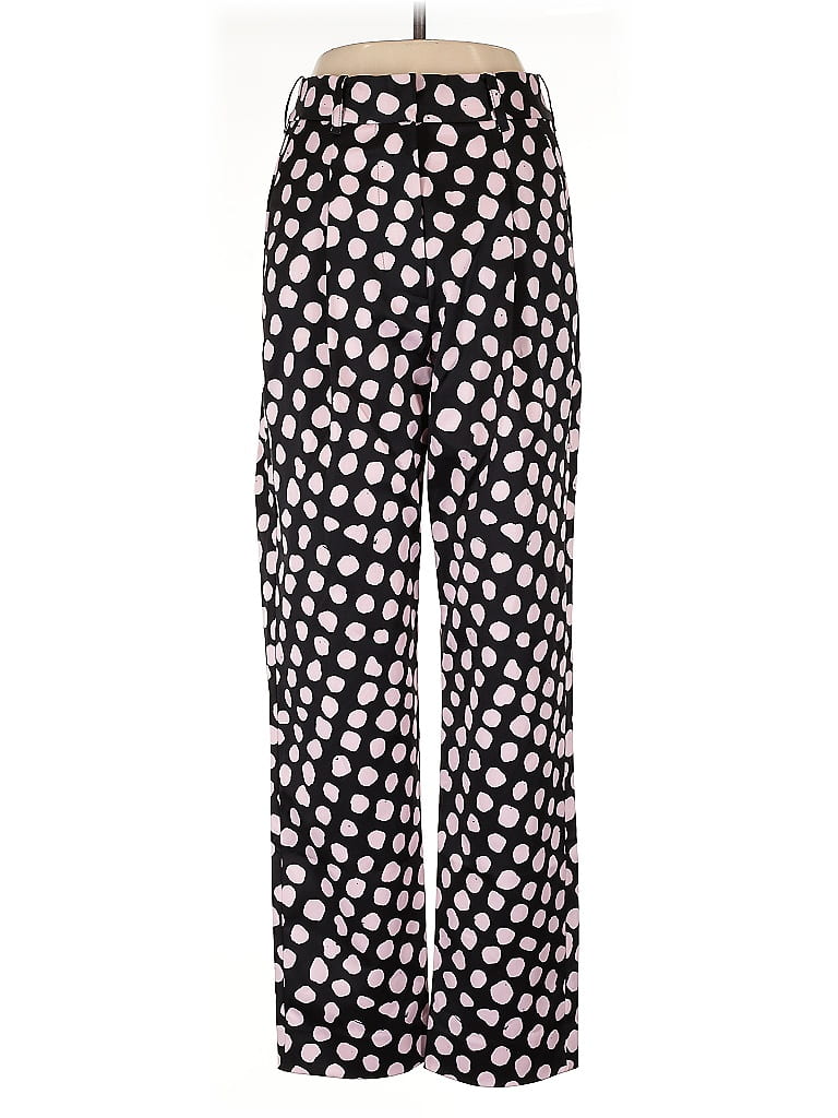 Tanya Taylor 100% Polyester Polka Dots Black Casual Pants Size 2 - photo 1