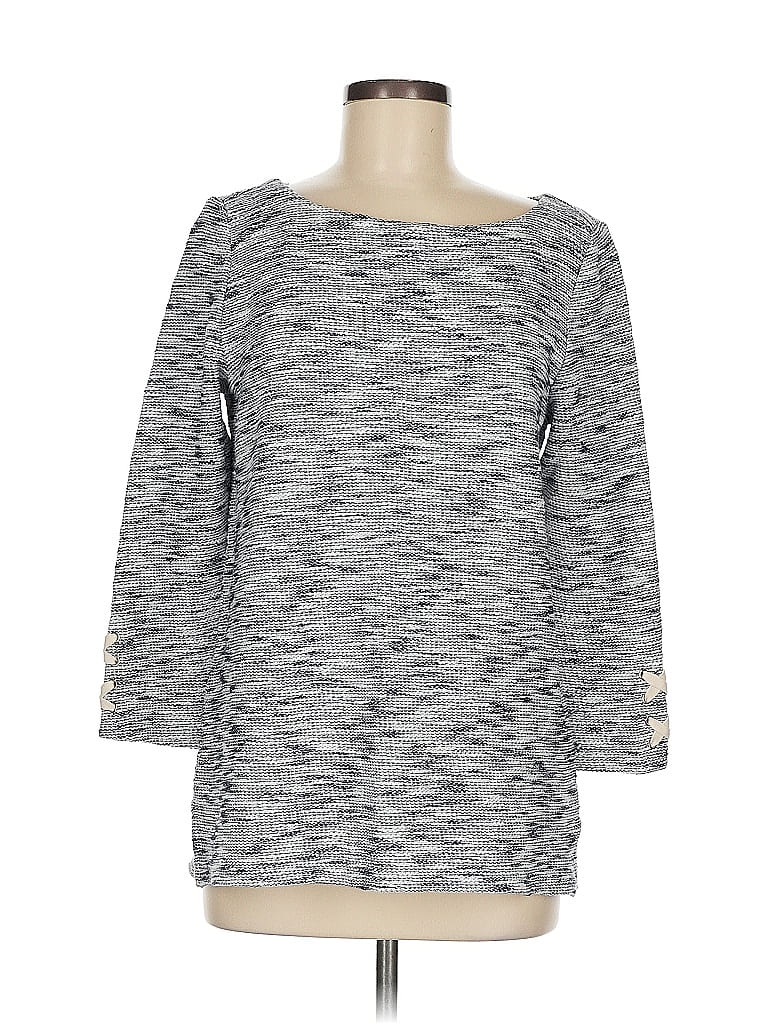 Pre-owned Talbots Pullover Sweater In Gray