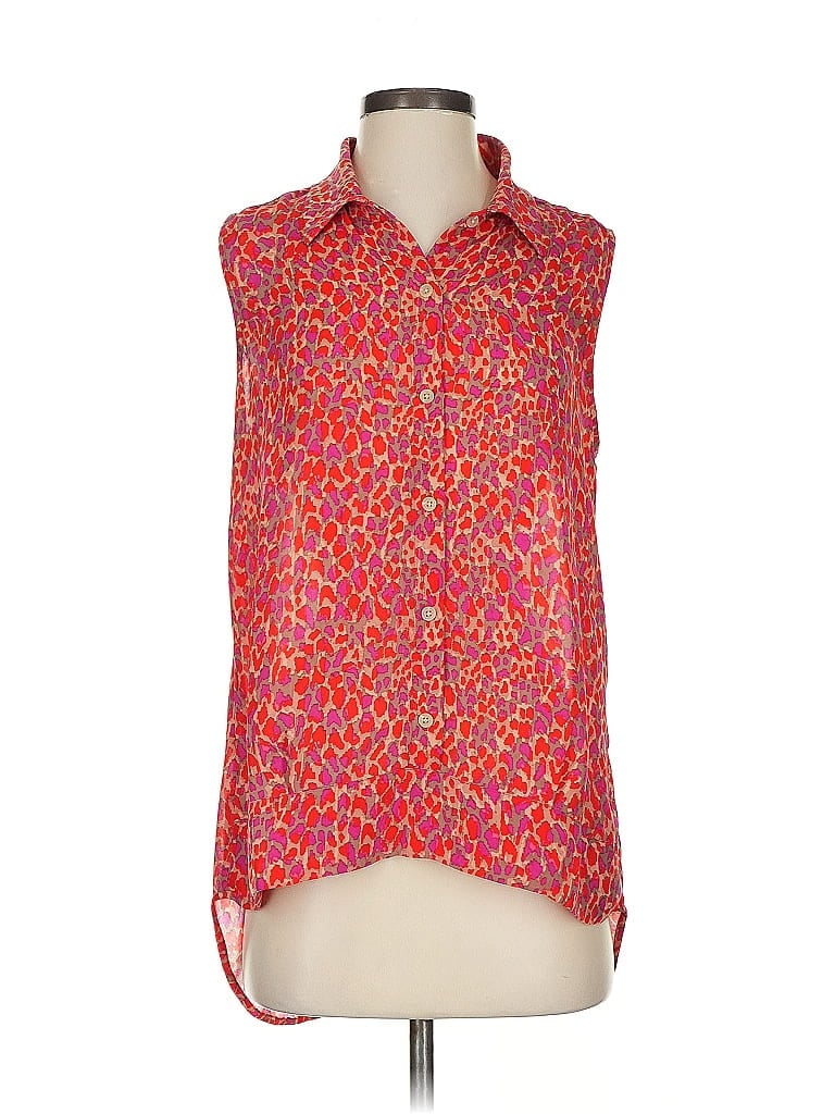 Pre-owned Cabi Sleeveless Blouse In Red