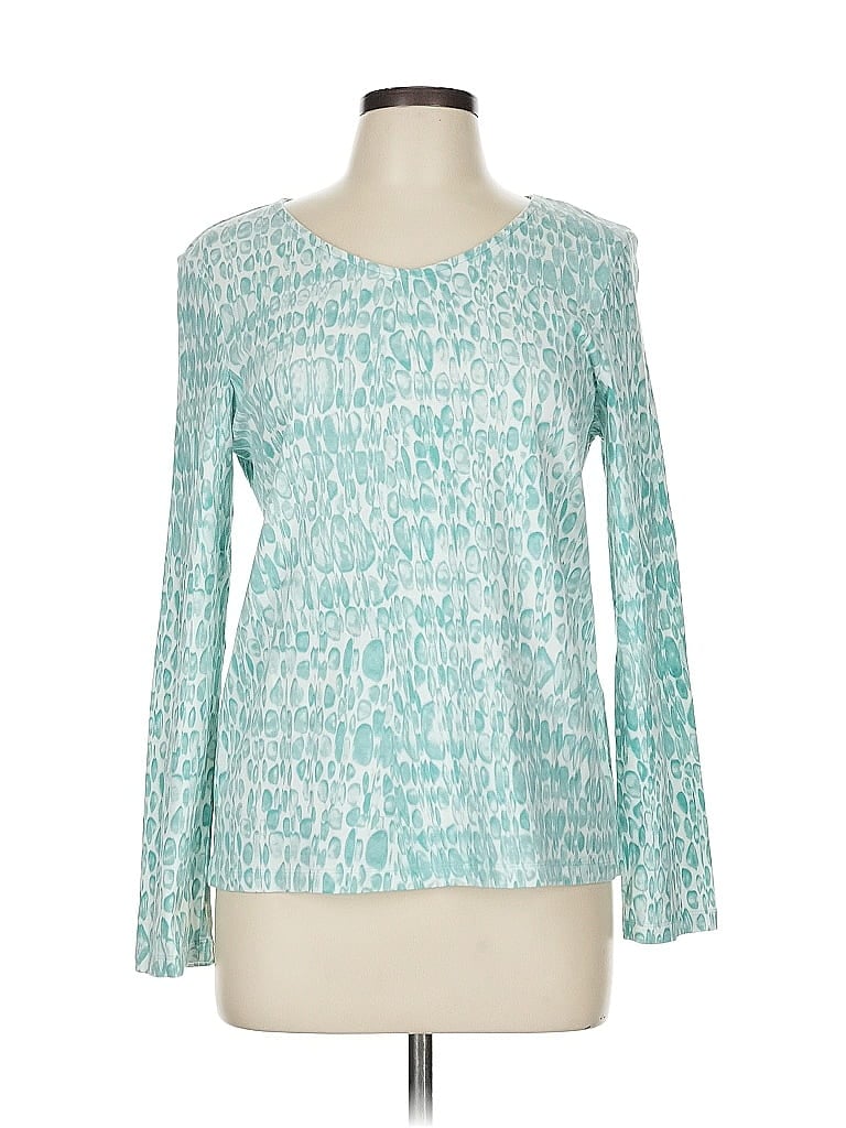 CHICO'S Pre-owned Long Sleeve T-shirt In Blue