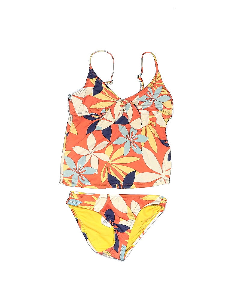 Hobie Kids' Island One-Piece Swimsuit in Neon Orange Washed main image 0