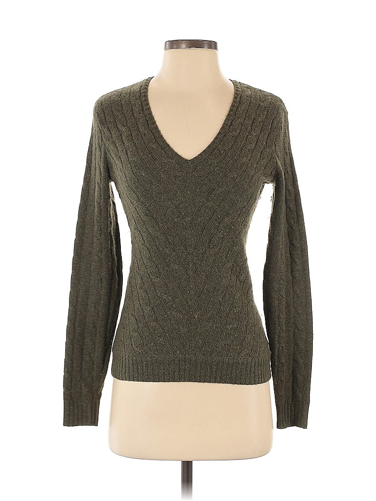Ralph Lauren Black Label 100% Cashmere Green Cashmere Pullover Sweater Size S - photo 1
