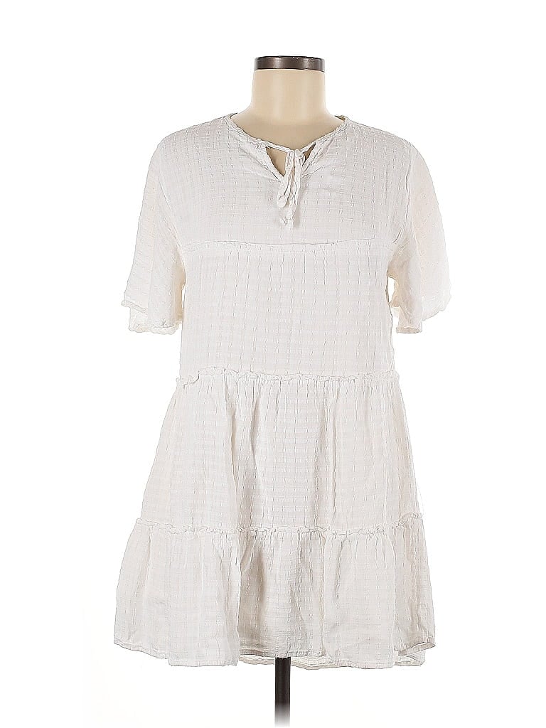 Pre-owned Altar'd State Casual Dress In White