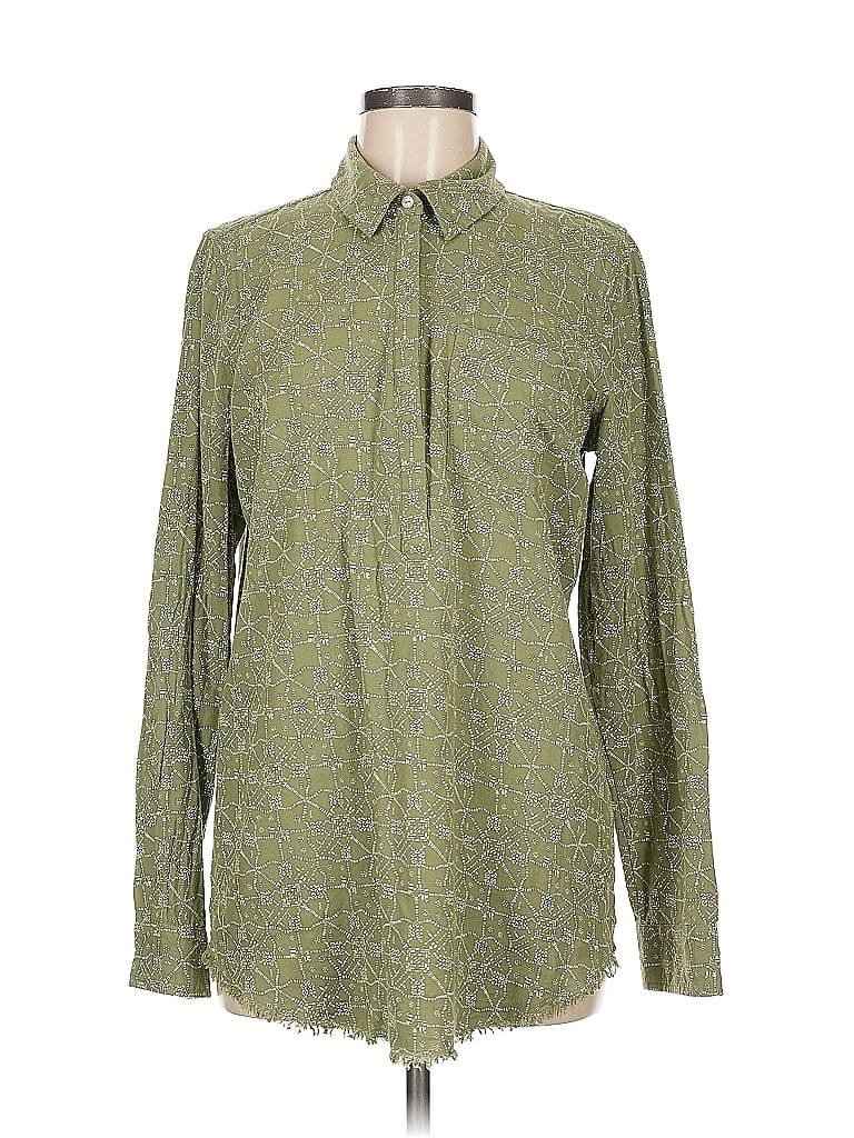 Click to view more detailed imagery on our partner's website Pre-owned Carve Designs Long Sleeve Blouse In Green