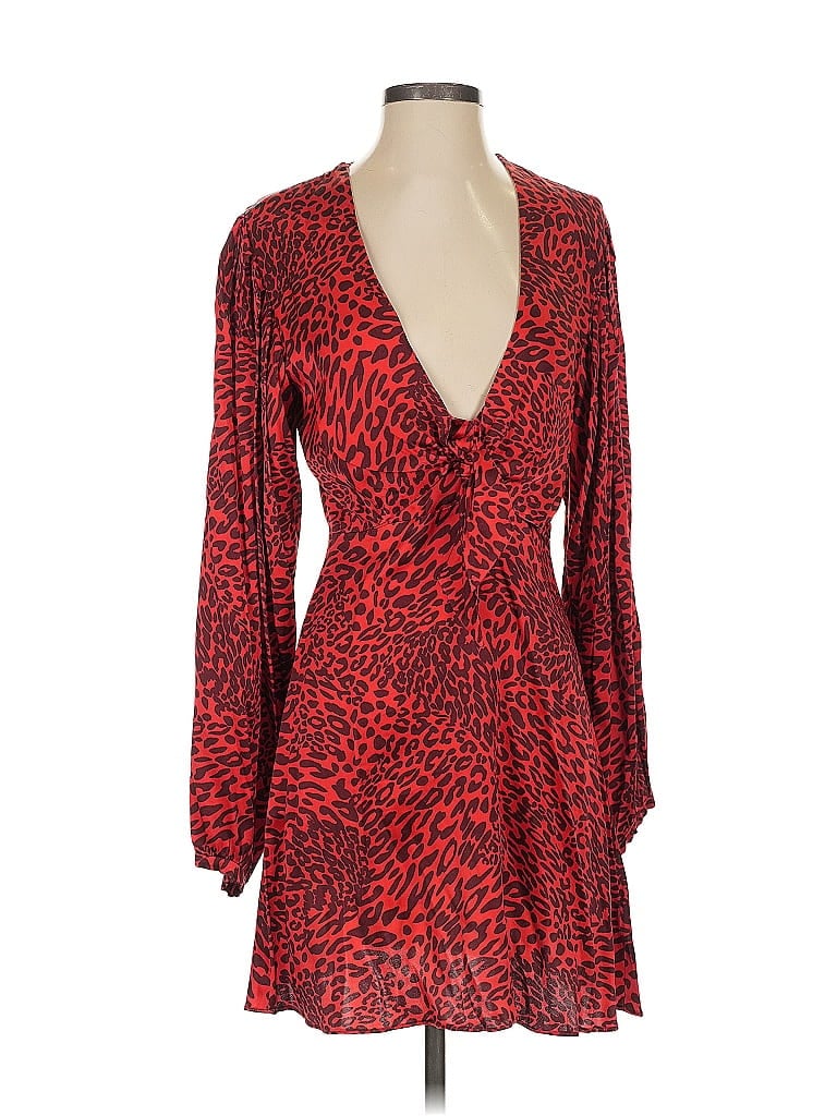 Pre-owned Fame And Partners Cocktail Dress In Red