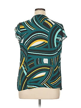 Bundle of popular 3 Worthington Career Tops Tie Front Short Sleeve Tunic Blouse Small