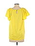 Paraella 100% Polyester Yellow Short Sleeve Top Size S - photo 2