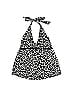 Motherhood Animal Print Black Swimsuit Top Size S - photo 1
