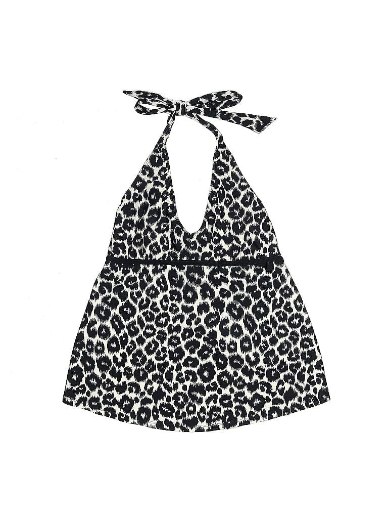 Motherhood Animal Print Black Swimsuit Top Size S - photo 1