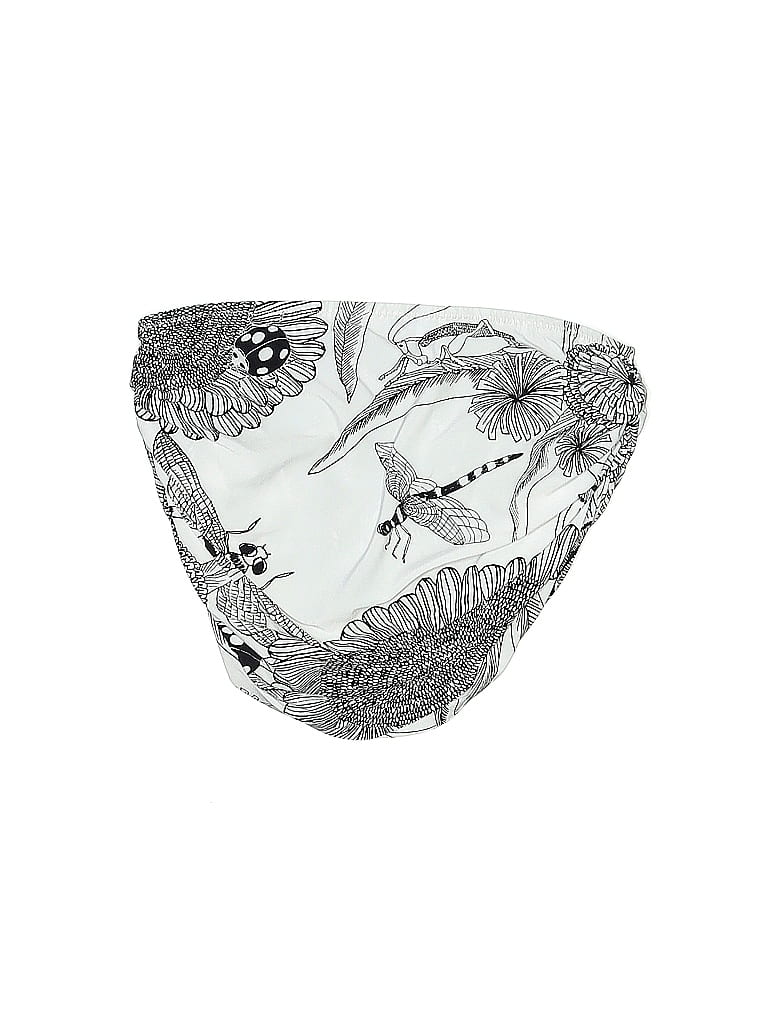 Norma Kamali Graphic Silver White Swimsuit Bottoms Size XS - photo 1