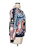 New York & Company 100% Polyester Print Blue Jacket Size XL - photo 4