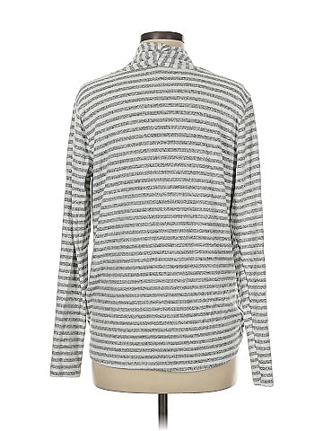 Lace & Mesh Long Sleeve Polo (view 2)