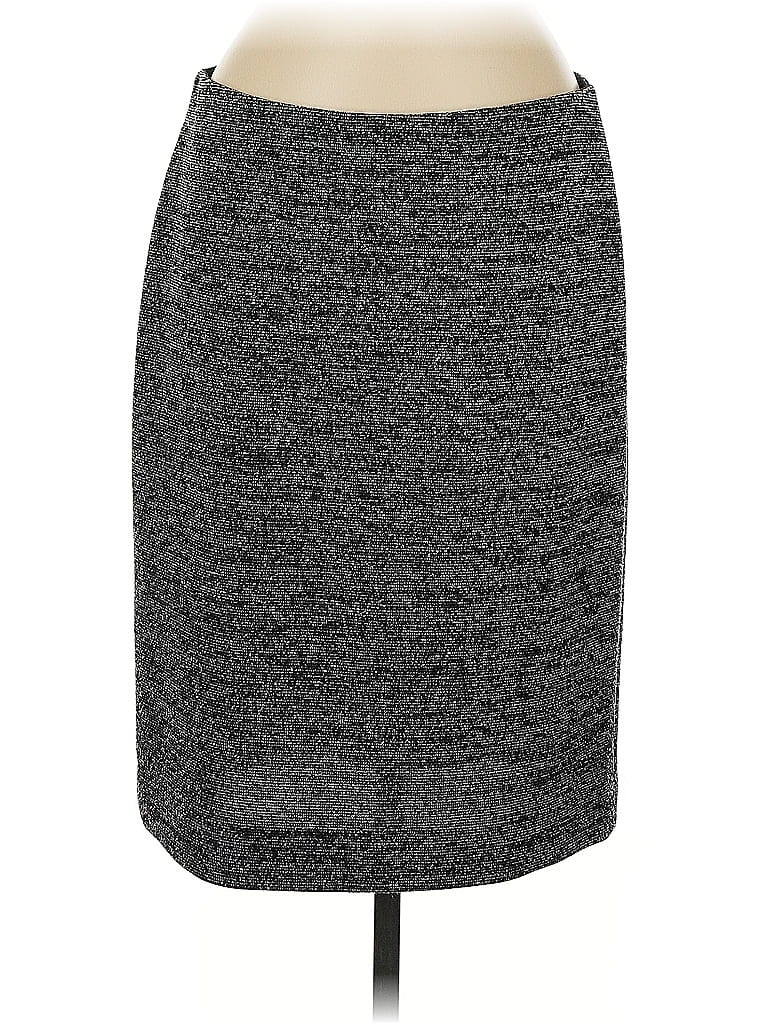 Pre-owned Grace Elements Casual Skirt In Gray
