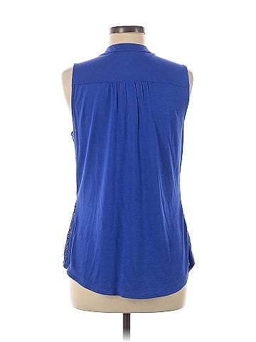 Indigo Sleeveless Blouse (view 2)